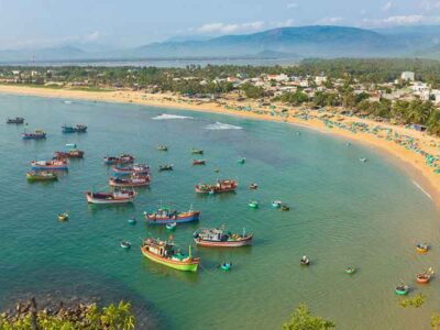 Quy Nhon Vietnam uitzicht op het strand