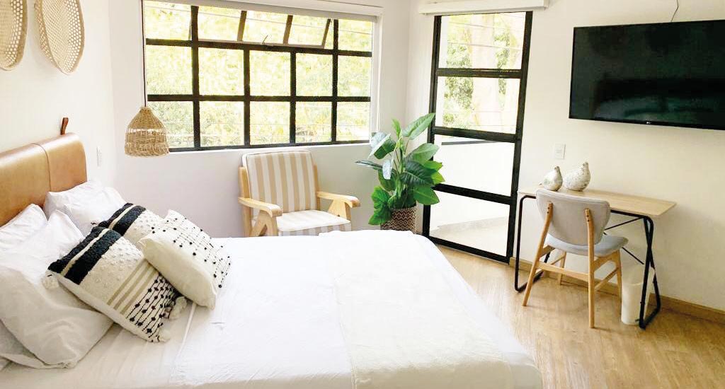 Chique tweepersoonskamer 574 Hotel Medellin Colombia